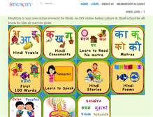 Tablet Screenshot of hindicity.com